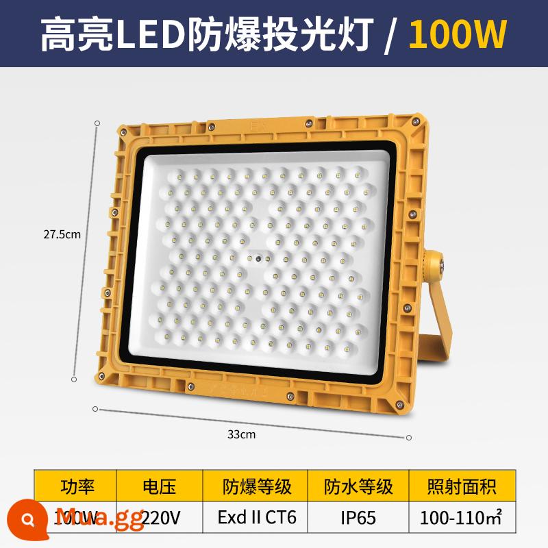 LED Vụ nổ -Proof Light Warehouse FLEXT - Hình vuông tiêu chuẩn quốc gia [độ sáng cao 100W] ảnh 100-110 mét vuông