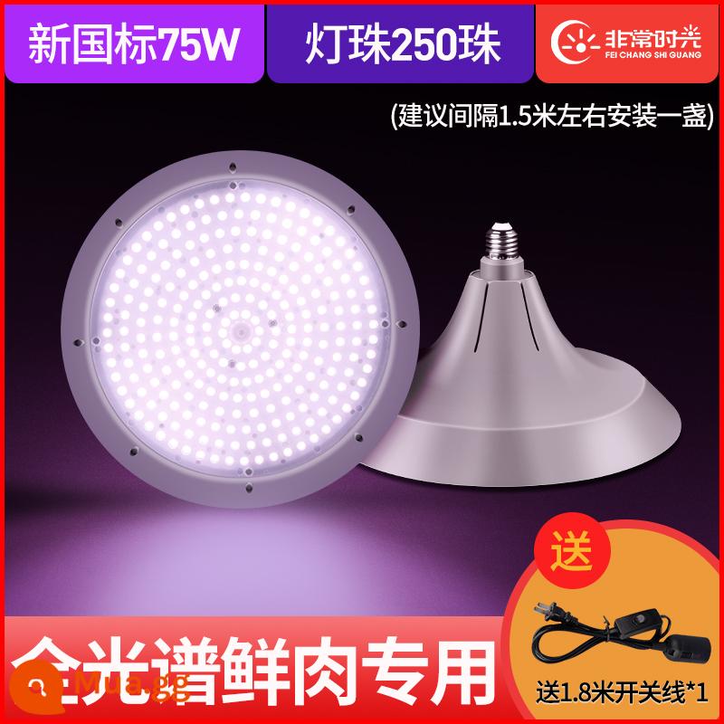 Tiêu chuẩn quốc gia mới đầy đủ đèn LED tươi nhẹ thịt lợn đồ nguội thị trường đặc biệt hải sản trái cây rau om rau thịt hầm - Kiểu tròn lớn - tiêu chuẩn quốc gia mới [75W cho thịt tươi] - cáp chuyển đổi miễn phí