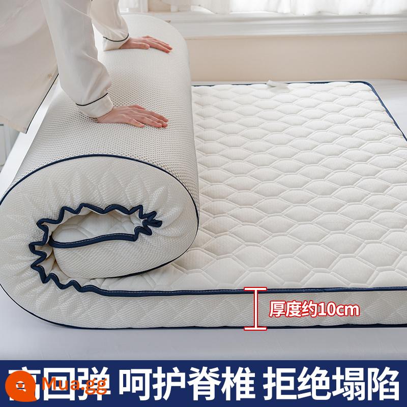 Nệm đệm nhà dày chiếu tatami chiếu ký túc xá sinh viên nệm đơn cứng chiếu mùa đông cho thuê thảm đặc biệt - Chiều cao 10 cm-kim cương ba chiều-Yabai [Lưới thoáng khí mắt chim-Nệm bốn mùa-Hút ẩm và mồ hôi]