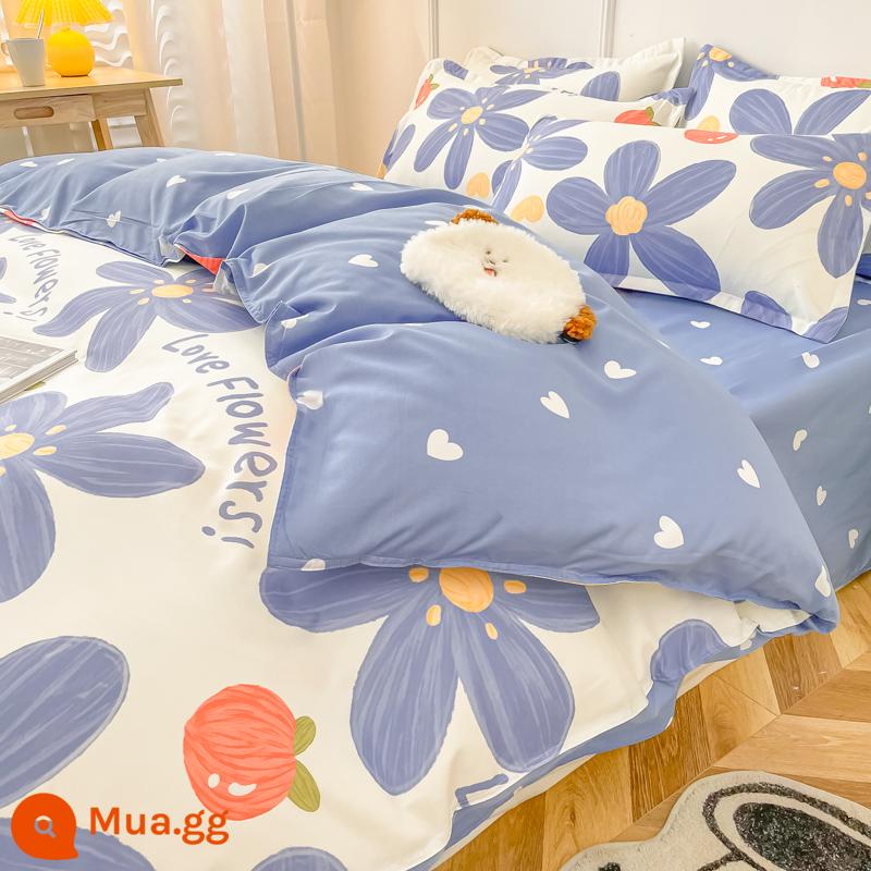 Nanjiren vỏ chăn đơn mảnh đôi 150x200x230 ký túc xá sinh viên cotton nguyên chất giặt sạch trẻ em vỏ chăn chần bông đơn mùa đông 3 - Đẹp [có thể ngủ khỏa thân, không vón cục, không phai màu, không co rút]