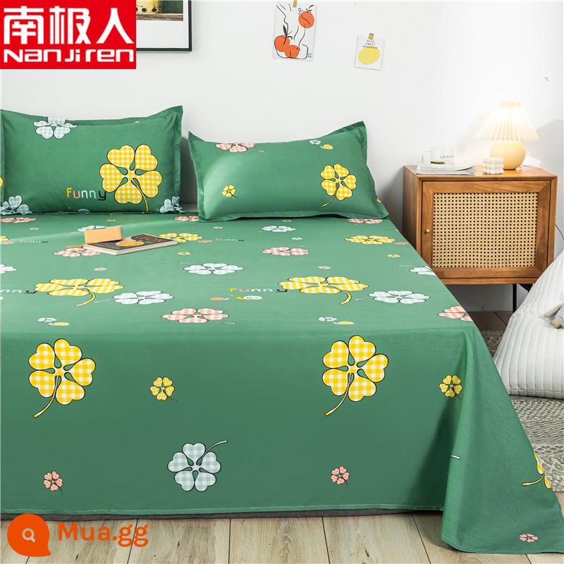 Người Nam Cực đã giặt ga trải giường cotton ký túc xá đơn sinh viên giường đôi 1,5m ký túc xá trẻ em ga chăn nam - Kaimanli