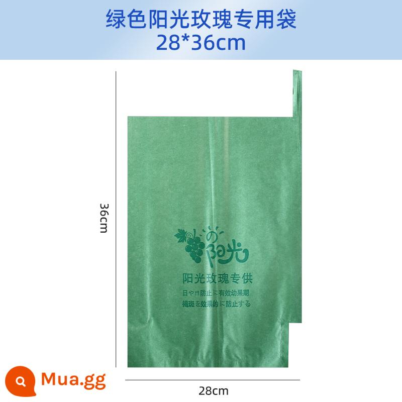 Túi nho túi giấy đặc biệt chống côn trùng chống chim trái cây che mưa không thấm nước túi nho sen sương túi đặc biệt - Một trăm xanh 28CM*36CM