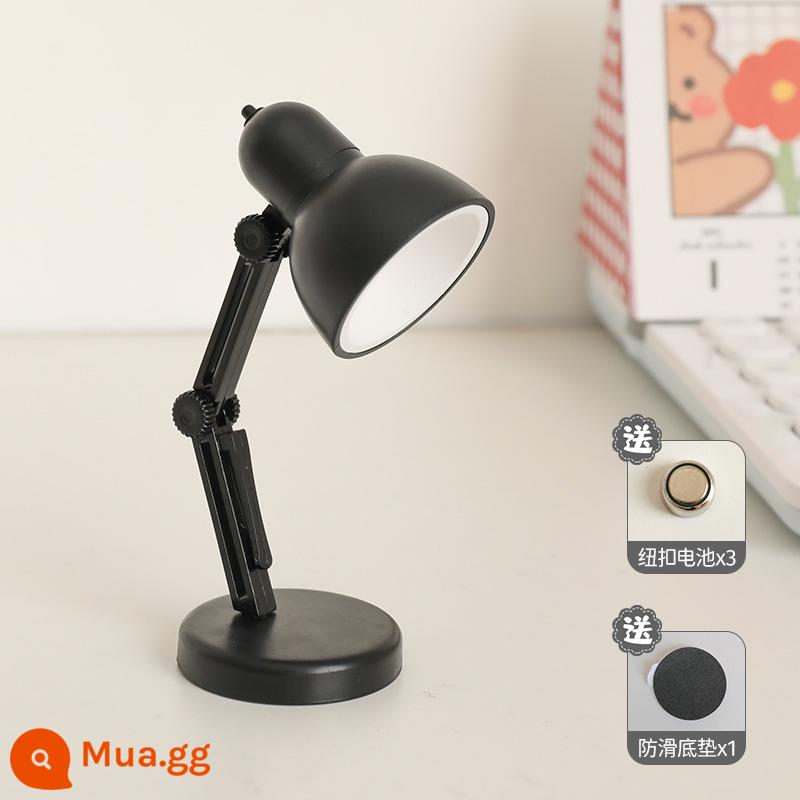 Đèn LED để bàn mini ins gió phòng ngủ đầu giường nhỏ đơn giản đèn ngủ ký túc xá sinh viên học tập sáng tạo đèn đọc sách - đen