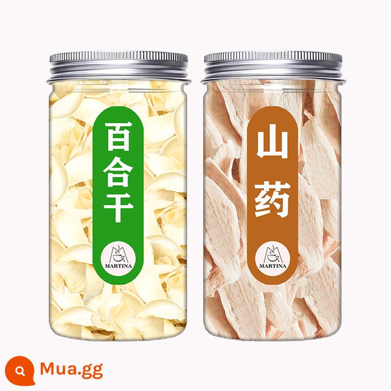 Lily Dry Tea chính thức Cửa hàng hàng đầu của Lan Châu người Châu Âu có thể sử dụng cháo trà Lily hoa Lily Trà 500G - Viên hoa huệ khô + khoai mỡ