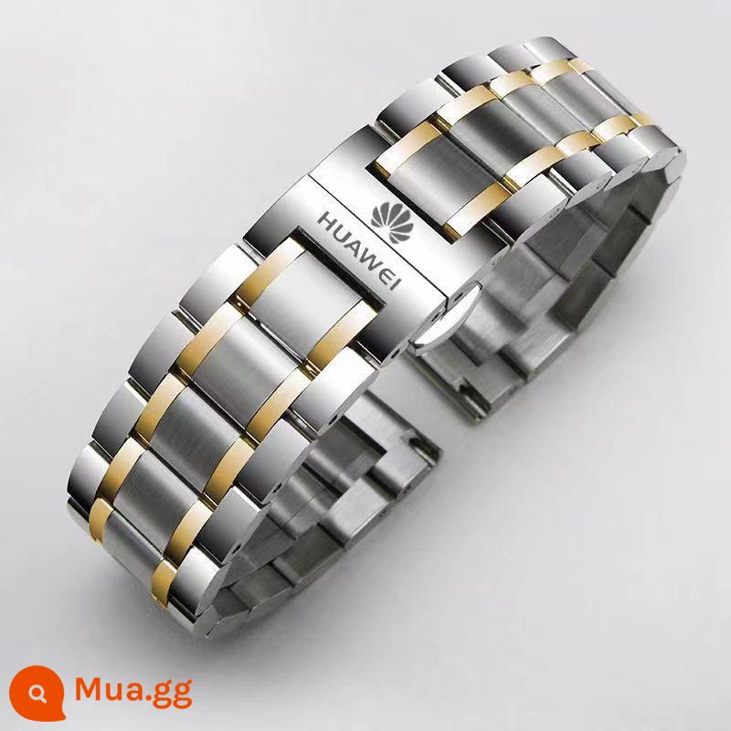 Dây đeo WATCH3 GT3/gt2pro chính hãng Huawei Vòng đeo tay bằng thép không gỉ GT4 watch4pro nam và nữ - Phong cách chung nổi tiếng-màu vàng