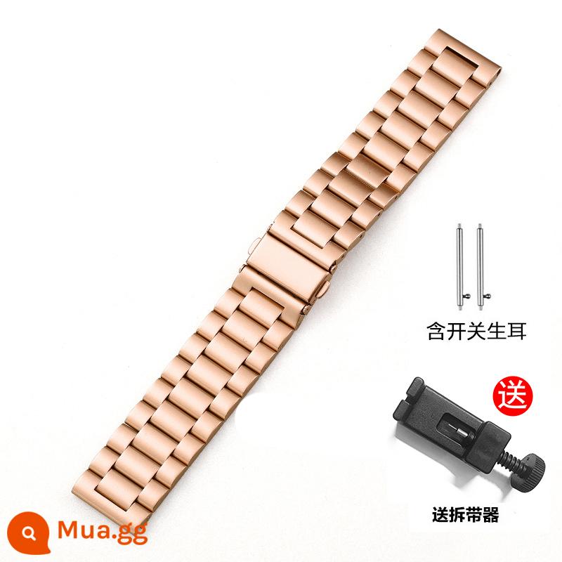 Dây đeo WATCH3 GT3/gt2pro chính hãng Huawei Vòng đeo tay bằng thép không gỉ GT4 watch4pro nam và nữ - Ba mẫu - vàng hồng