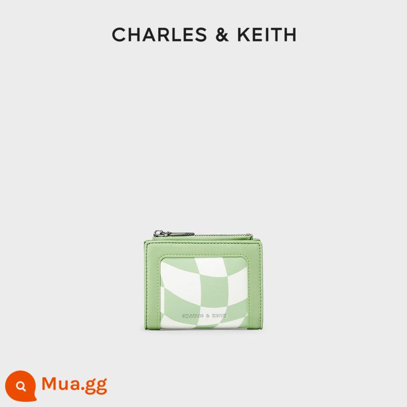 Vị trí nhiều thẻ CHARLES&KEITH CK6-10770548 Kẹp ngắn thực tế mini hình thoi màu sắc của Ms. - Màu xanh bạc hàMàu xanh bạc hà