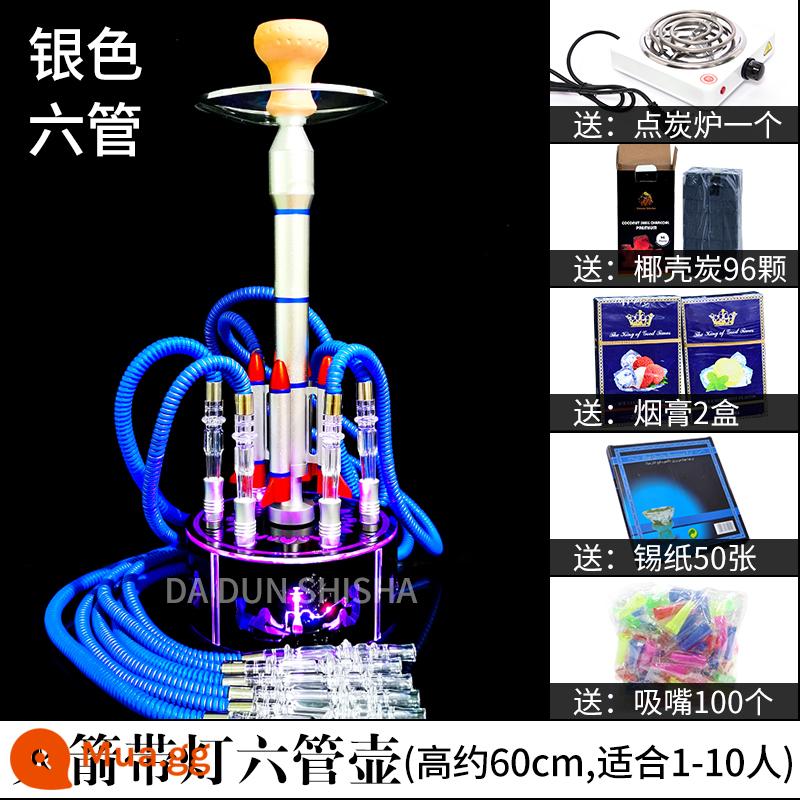 Ả Rập hookah toàn bộ thanh KTV chuyên dụng nhỏ vừa và lớn shisha hookah dán hàng tiêu dùng đầy đủ miễn phí vận chuyển - Màu xanh hải quân