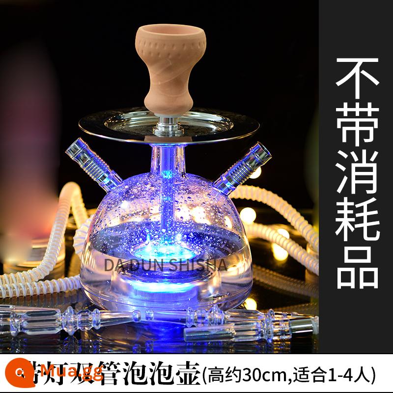 Ả Rập hookah toàn bộ thanh KTV chuyên dụng nhỏ vừa và lớn shisha hookah dán hàng tiêu dùng đầy đủ miễn phí vận chuyển - Nồi bong bóng ống đôi nổi tiếng trên Internet có đèn