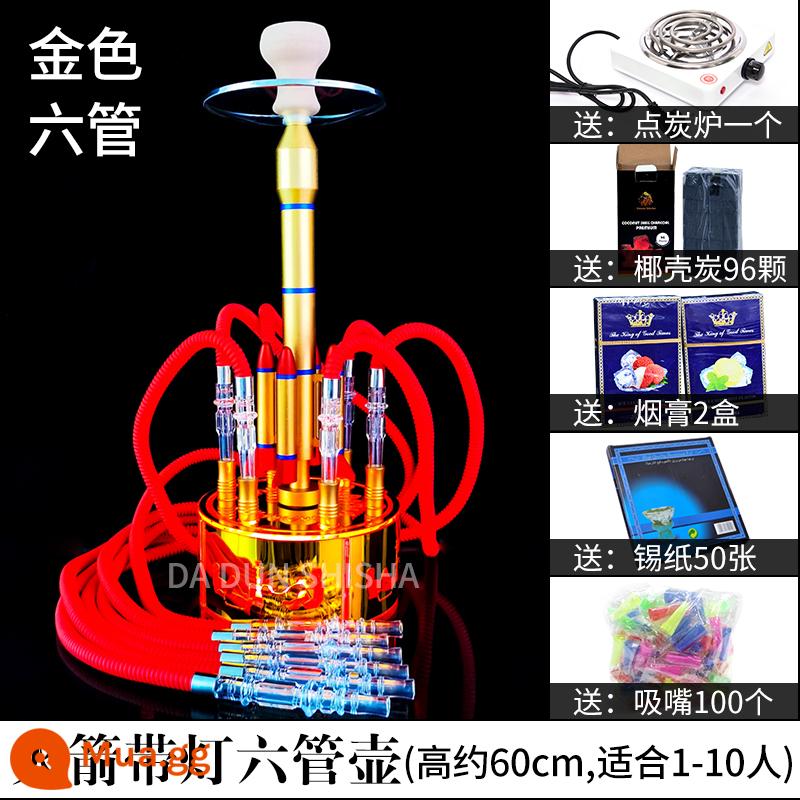 Ả Rập hookah toàn bộ thanh KTV chuyên dụng nhỏ vừa và lớn shisha hookah dán hàng tiêu dùng đầy đủ miễn phí vận chuyển - xanh đậm