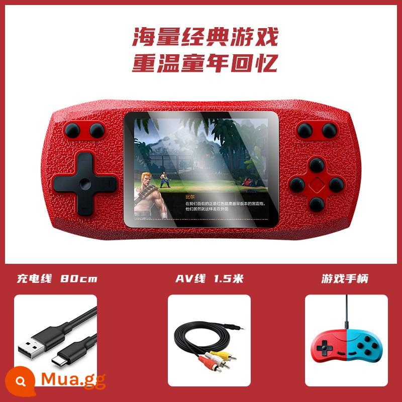 Tay cầm chơi game xuyên biên giới mới G620 cầm tay độc lập mini trò chơi cổ điển màn hình màu xanh đỏ đồ chơi trẻ em quà tặng - đỏ [gấp đôi]