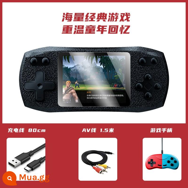 Tay cầm chơi game xuyên biên giới mới G620 cầm tay độc lập mini trò chơi cổ điển màn hình màu xanh đỏ đồ chơi trẻ em quà tặng - đen [gấp đôi]