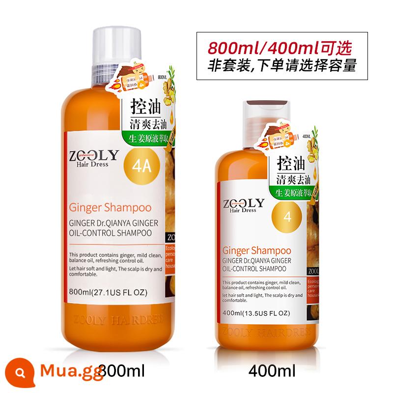 [Dành riêng cho phát trực tiếp] Dầu gội kiểm soát dầu trị gàu không chứa gừng Zhuolanya 400ml, 800ml - dầu gội kiểm soát dầu