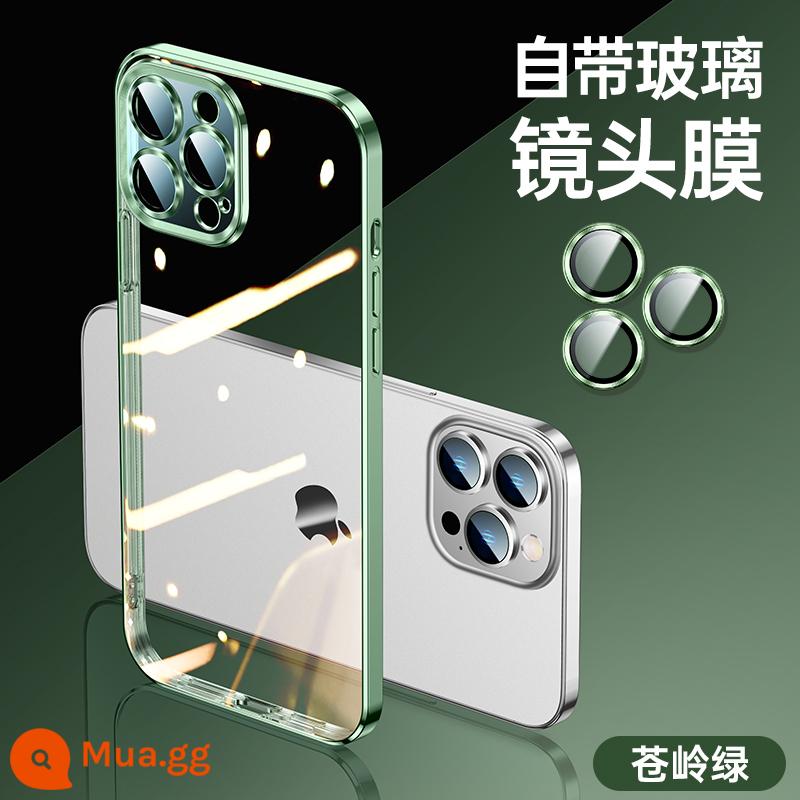 [SF Express] Áp dụng cho ốp điện thoại di động Apple 14ProMax iPhone14Pro mới trong suốt 13 ốp bảo vệ chống rơi 14plus ống kính bao gồm tất cả 12 silicon siêu mỏng cao cấp cảm giác nam và nữ i - [Cangling Green] Đi kèm với phim ống kính ★Không bị ố vàng★Có lưới chống bụi