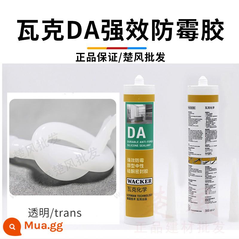 Đức Wacker DA nhà bếp và phòng tắm chống nấm mốc không thấm nước cạnh trung tính keo silicone màu trắng trong suốt làm đẹp keo dán kính - DA chống nấm mốc loại 0 mạnh hơn 12 lần [trong suốt]