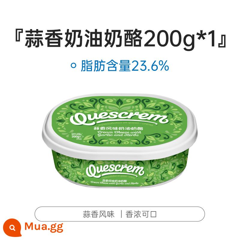 Shangqiaochu Kerry kiri kem phô mai 200g bánh nướng phô mai nguyên liệu đặc biệt - Phô Mai Kem Tỏi Makimori 200g