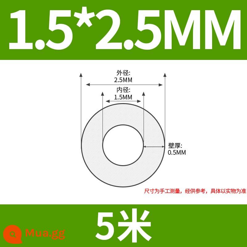 Ống Teflon PFA FEP F46 4/6/8/10 Ống PTFE trong suốt Ống Teflon PTFE - 1,5 * 2,5mm (giá 5 mét)