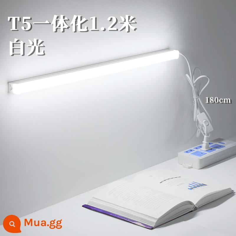 Đèn LED Để Bàn Bảo Vệ Mắt Đèn Gia Đình 220V Cắm Để Bàn Ốp Trần Dải Dài Dải Nghiên Cứu Đặc Biệt Đèn Đọc Sách - Bảo vệ mắt [Ánh sáng trắng T5] 1,2 mét-20 watt