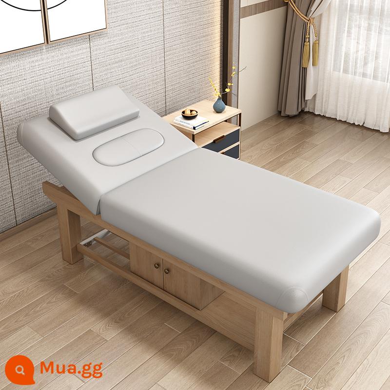 Solid Wood Beauty Bed Benc - Tủ gỗ rắn màu xám ấm 185 * 70+ có lỗ ngực