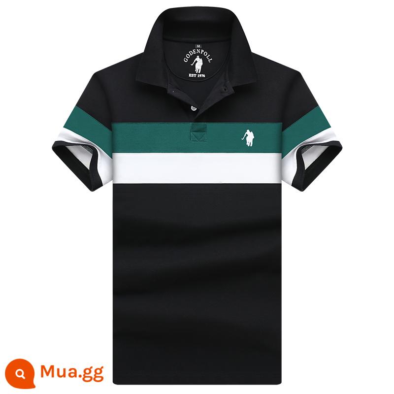 Tên tuổi lớn quốc tế chính hãng Ralph Lauren Polo Polo Áo sơ mi nam ngắn tay cotton dáng rộng ve áo công sở mùa hè cao cấp nửa tay - 2325 màu xanh lá cây