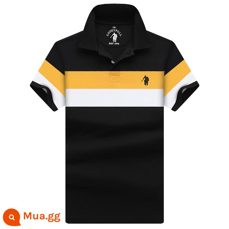 Tên tuổi lớn quốc tế chính hãng Ralph Lauren Polo Polo Áo sơ mi nam ngắn tay cotton dáng rộng ve áo công sở mùa hè cao cấp nửa tay - 2325 màu vàng