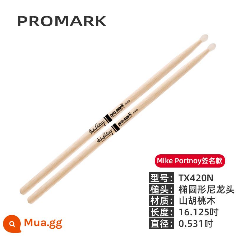 Dùi trống ProMark do Mỹ sản xuất 5a khung quả óc chó trống dùi trống 7a trống jazz trống búa dùi trống 5b gỗ nguyên khối - TX420N