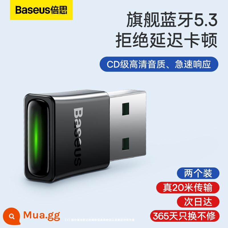 Bộ chuyển đổi Bluetooth Baseus máy tính để bàn máy tính mô-đun usb chuột tai nghe không dây 5.1 bộ thu phát không cần trình điều khiển - Bộ hai gói [Bluetooth 5.3 hàng đầu] phản hồi tức thì √ Không cần trình điều khiển √ Chất lượng âm thanh ở mức CD