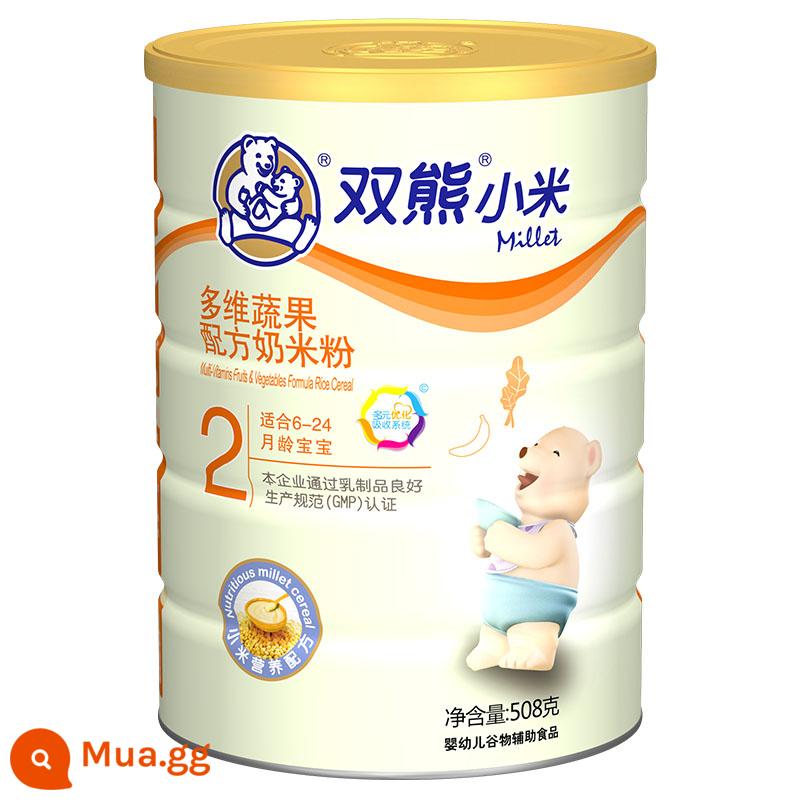 Mì gạo kê Shuangxiong sắt kẽm canxi men vi sinh cà rốt protein cá 123 phân đoạn sữa Mì gạo Shuangxiong 508g - [Đoạn 2] Rau củ quả đa chiều