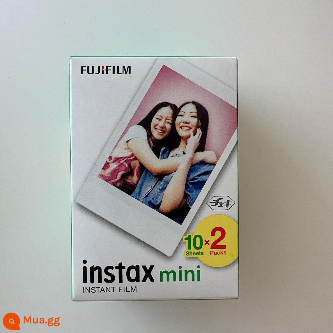 Nhật Bản mua máy ảnh cổ điển Polaroid instax mini EVO mới của Fuji evo có màn hình Fujifilm - 20 tờ giấy in ảnh mini - viền trắng