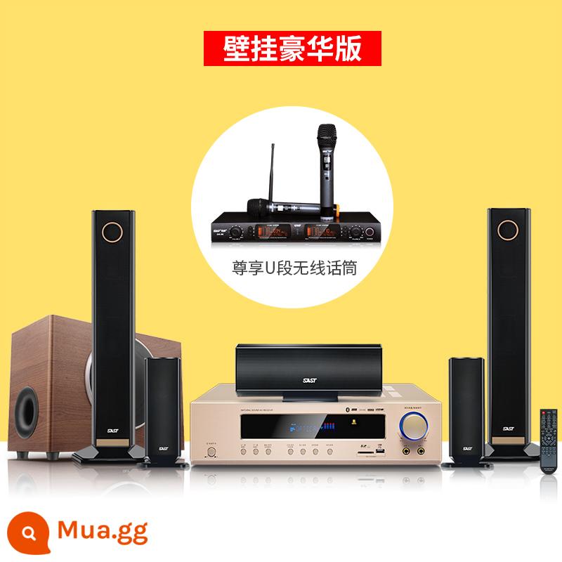 Xianke A25 surround 5.1 bộ âm thanh rạp hát tại nhà phòng khách với loa khuếch đại loa siêu trầm K song TV - Phiên bản rạp hát gia đình treo tường cao cấp