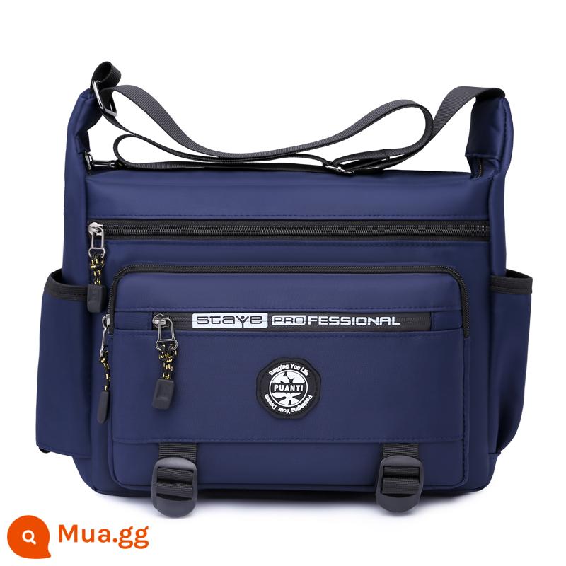 2021 Túi nam mới Mesengers Mesengers Multi -pocket Large -capacity làm gói kinh doanh túi giải trí ngoài trời - [Sức chứa lớn năm lớp]+[YM040 màu xanh]