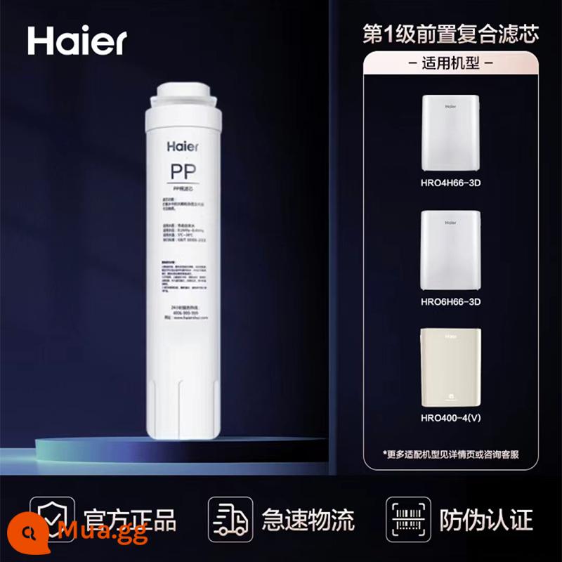 Máy lọc nước Haier HRO2H58-3/4H66-3A/C/D/6H66 lõi lọc thẩm thấu ngược khối tuyết hộ gia đình - Bông PP cấp 1 (chỉ 4H66-3D/6H66)