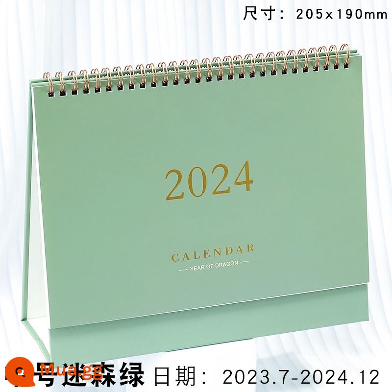 lịch để bàn năm 2023 giấy kraft cổ điển lịch đơn giản notepad trang trí bàn kích thước lớn nửa sau của kỳ thi tuyển sinh sau đại học đếm ngược kế hoạch đăng ký kỷ luật lịch hàng tháng lịch ins gió hàng năm - [Xanh huyền bí vừa] 14 tháng (2023.11-2024.12)