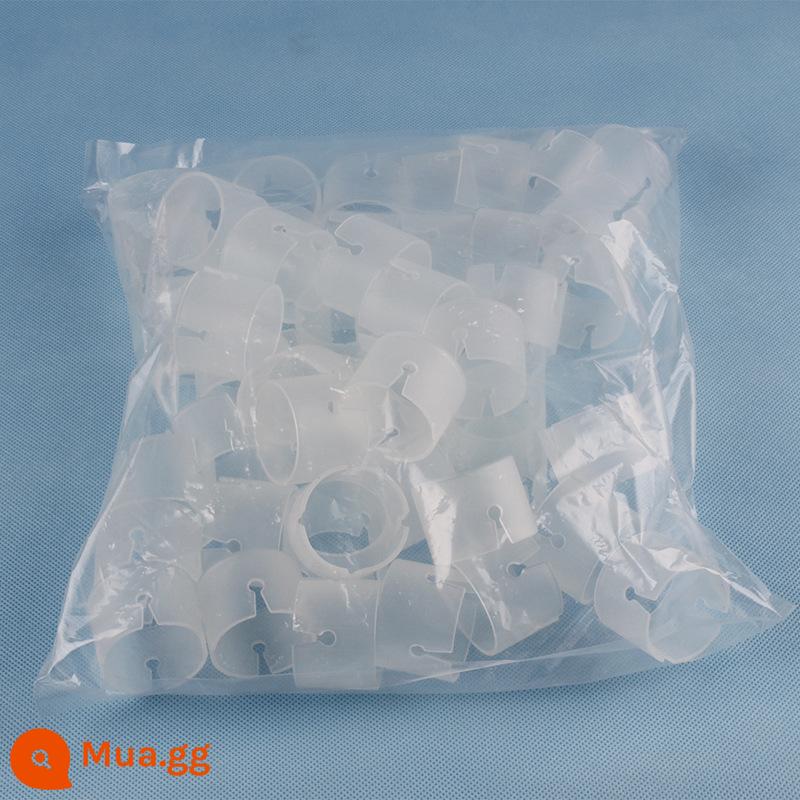 Ống nhựa PVC cực bóng khung vòm trang trí đế cột đám cưới đám cưới mở đầu bố trí đường hướng dẫn - Khóa màu trắng sữa gói 50 chiếc