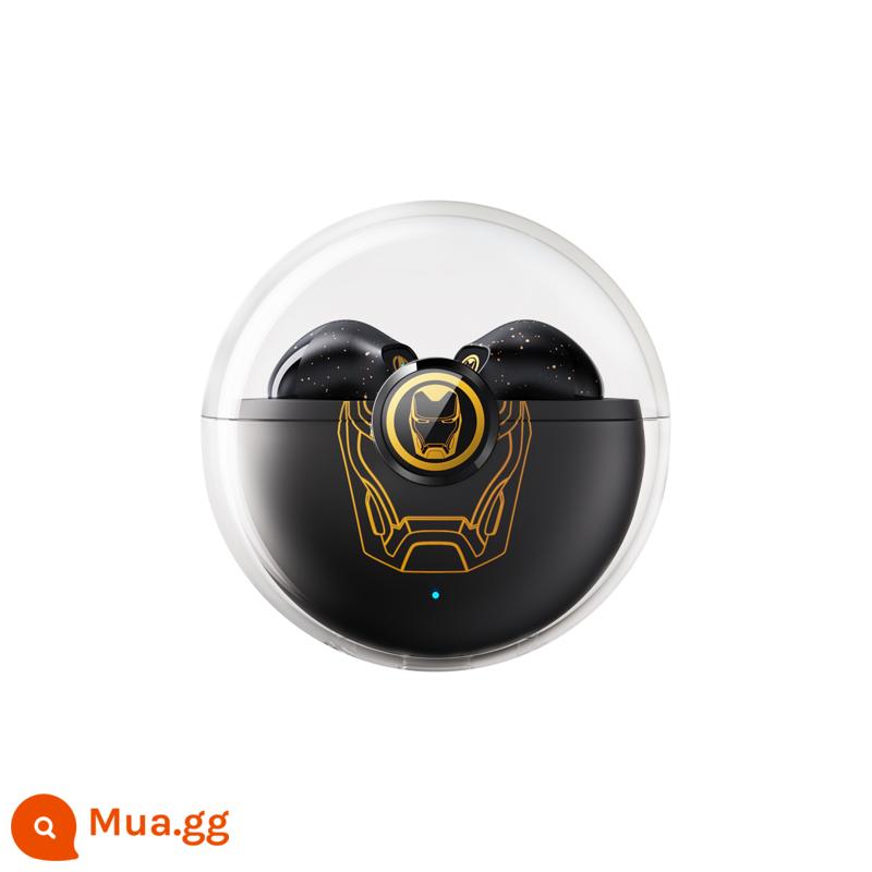 Tai nghe bluetooth liên doanh Disney Marvel bán in-ear thể thao chống ồn game điện thi ăn gà nam mới - người sắt đen