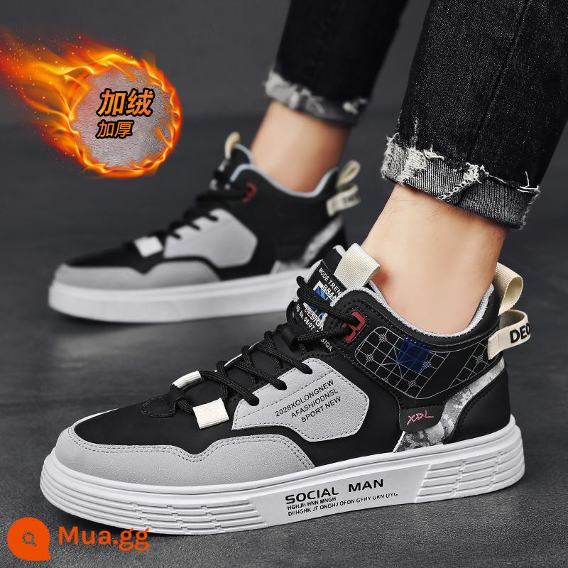 Giày Nam Mùa Xuân Mới 2023 Bé Trai Tất Cả Trận Đấu Hạt Điều Hoa Giày Sneaker Mùa Hè Cao Cấp Hợp Thời Trang Thương Hiệu Giày Thể Thao - [Phong cách ấm áp] Đen