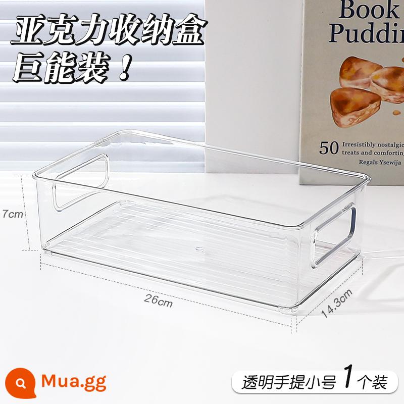 Máy Tính Để Bàn Hộp Bảo Quản Nhiều Lớp Acrylic Trong Suốt Mỹ Phẩm Cao Cấp Văn Phòng Phẩm Đồ Lặt Vặt Ký Túc Xá Hộp Bảo Quản Có Giá Để Đồ - Túi xách trong suốt [cỡ nhỏ 1 gói] có thể xếp chồng lên nhau