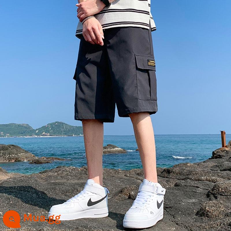 Jeanswest dụng cụ giản dị quần short nam hợp thời trang thương hiệu rộng rãi mùa hè mỏng băng lụa thể thao nam năm điểm năm điểm quần - MLS-DK315 Jeanswest xám đậm