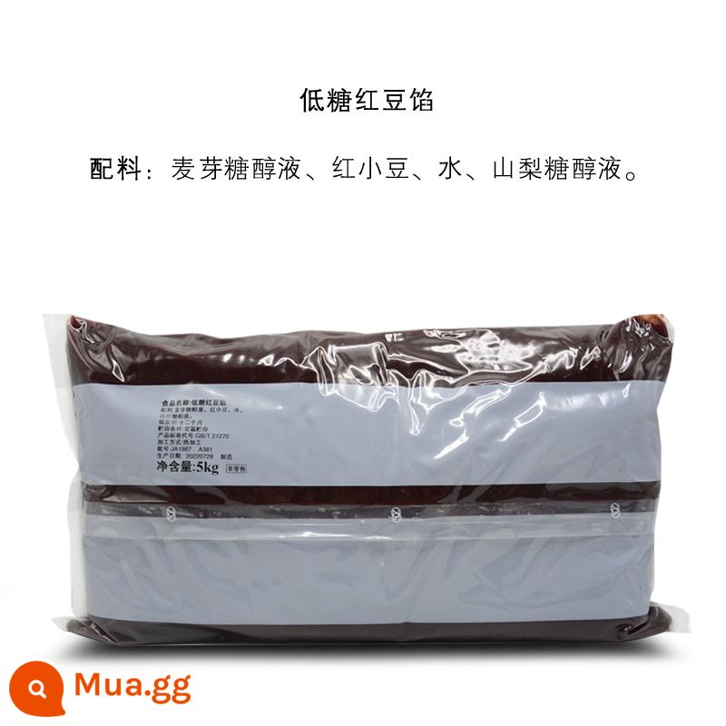 Nhân đậu đỏ Jingri 5kg Bánh mì đậu đỏ Nhật Bản có vỏ lòng đỏ trứng nướng giòn ít đường Bột đậu đỏ Zhongnong JA18 - Bột đậu đỏ ít đường Jingri 5kg [Túi đeo vai]