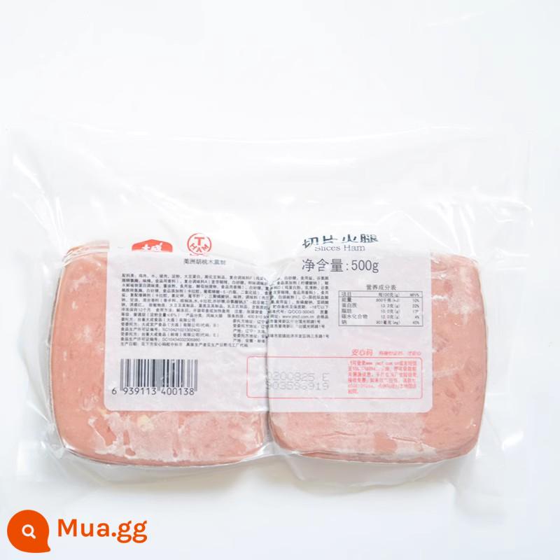 Xúc xích Đức Dacheng 30g Đài Loan xúc xích nướng giòn xúc xích hot dog xúc xích nướng 1kg nguyên gói 33 que dài 12cm - Thịt nguội thái lát Đại Thành 500g