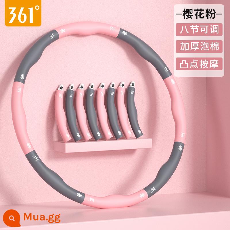 361 độ hula hoop nịt bụng giảm cân tập thể dục đặc biệt mồ hôi nữ dây trưởng thành bụng mỏng eo thon hiện vật - Bột Sakura [làm dày phồng, đốt mỡ và giảm eo hiệu quả]