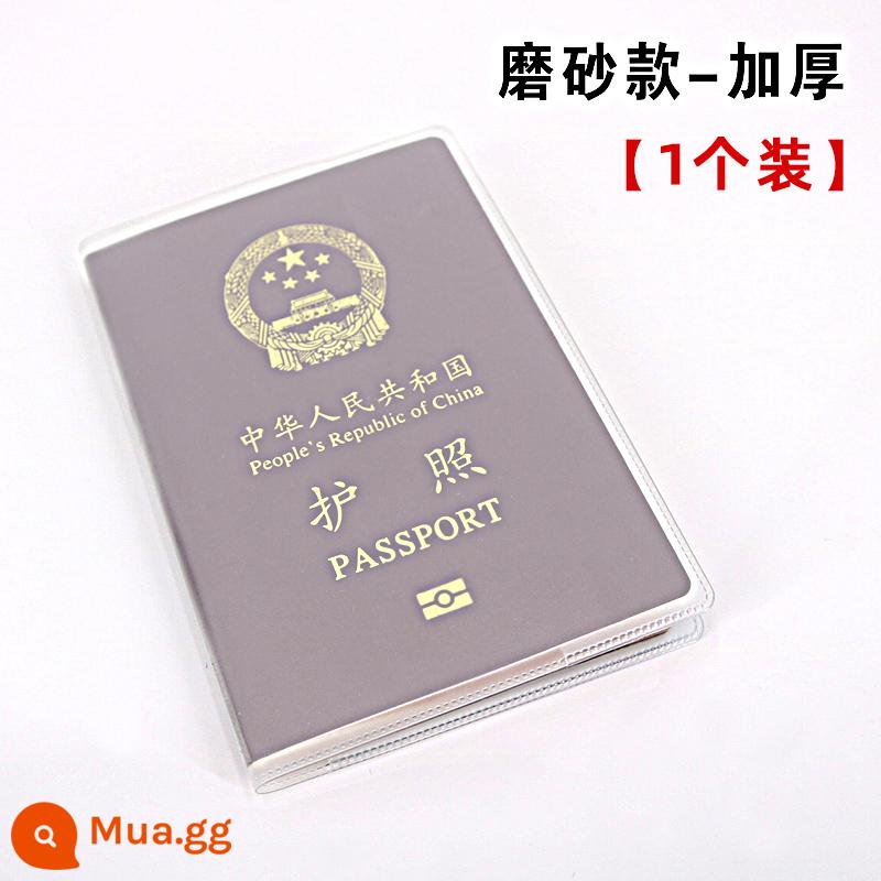 Bộ hộ chiếu đựng hộ chiếu du lịch Túi đựng tài liệu mờ trong suốt Bao hộ chiếu đựng tài liệu Bao bảo vệ hộ chiếu Bao đựng hộ chiếu - Chà