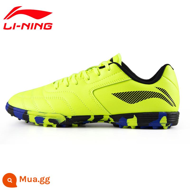 Giày đá bóng Li Ning nam đinh gãy người lớn trẻ em giày tập bóng đá nam nữ học sinh tiểu học thanh niên tf sneakers - Xanh huỳnh quang 013-9