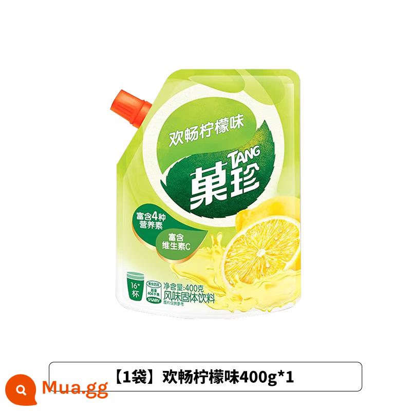 Bột nước giải khát ủ Guozhen 400g Guozhen hương cam mùa hè nước chanh nước cam uống liền túi đặc - [Giảm số lượng] Hương chanh vui vẻ 400g*1