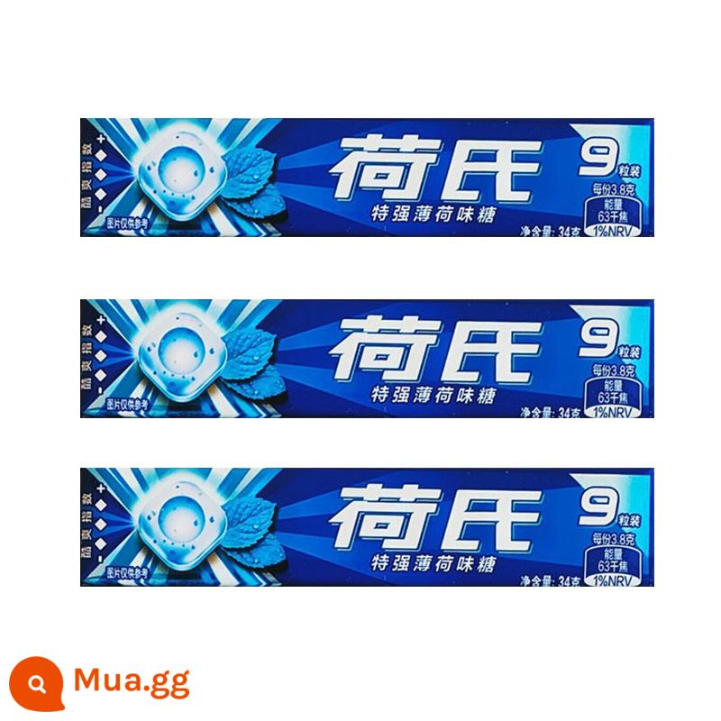 He's Mint Candy Midnight Storm Strong and Cool 34g*12 Kẹo dưỡng ẩm cho hơi thở thơm mát cực mạnh Zero Food - Bạc hà cực mạnh*3 miếng