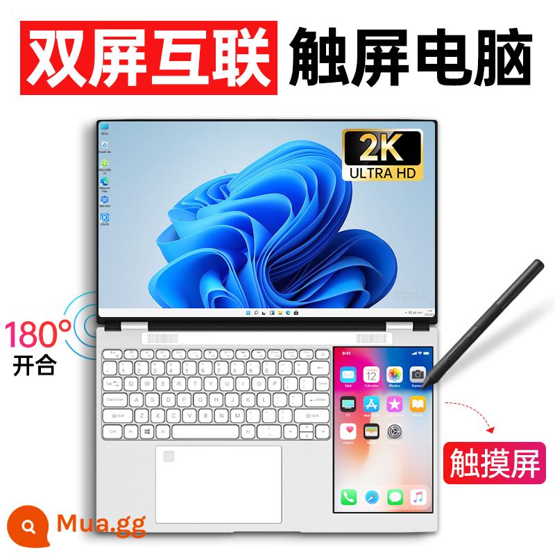 [Sản phẩm mới 2023 Core thế hệ 12] Máy tính xách tay Intel Trọng lượng nhẹ Di động dành cho sinh viên Đại học Siêu mỏng Thiết kế văn phòng dành cho doanh nghiệp Sách trò chơi Máy tính xách tay Cửa hàng Flagship chính thức Ultrabook chính hãng - Mở và đóng 180°, thiết kế màn hình kép tương tác chuyển giao/mở khóa bằng vân tay/plug-in camera độ phân giải cao