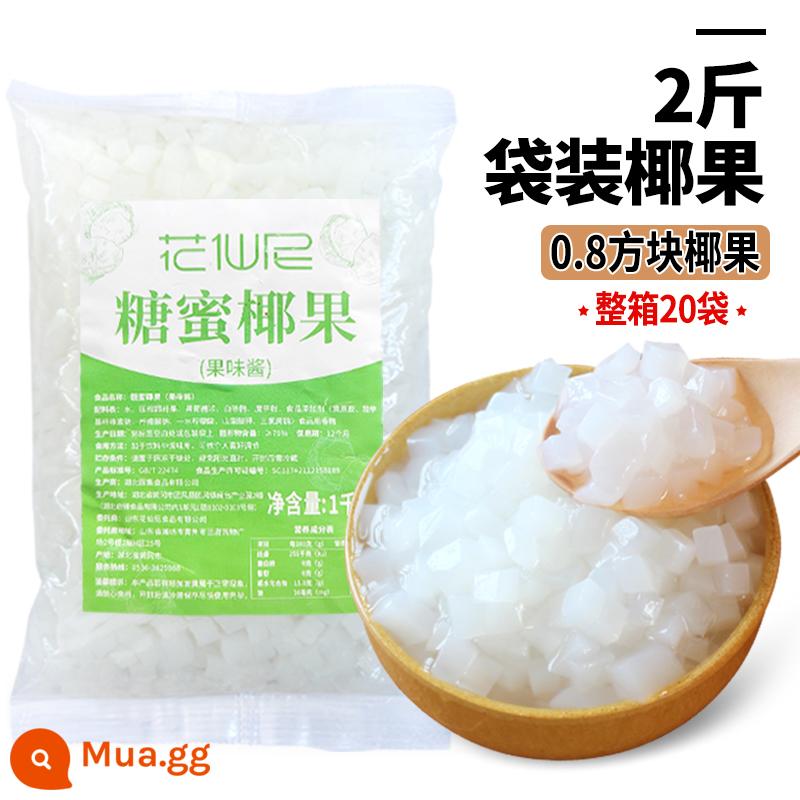 Huaxianni trái dừa nguyên chất 1kg cùi dừa cửa hàng trà sữa trái dừa đặc biệt hạt trái cây nguyên liệu câu cá túi nhỏ - Dừa nguyên chất 1kg*20 túi [cả hộp 40kg]