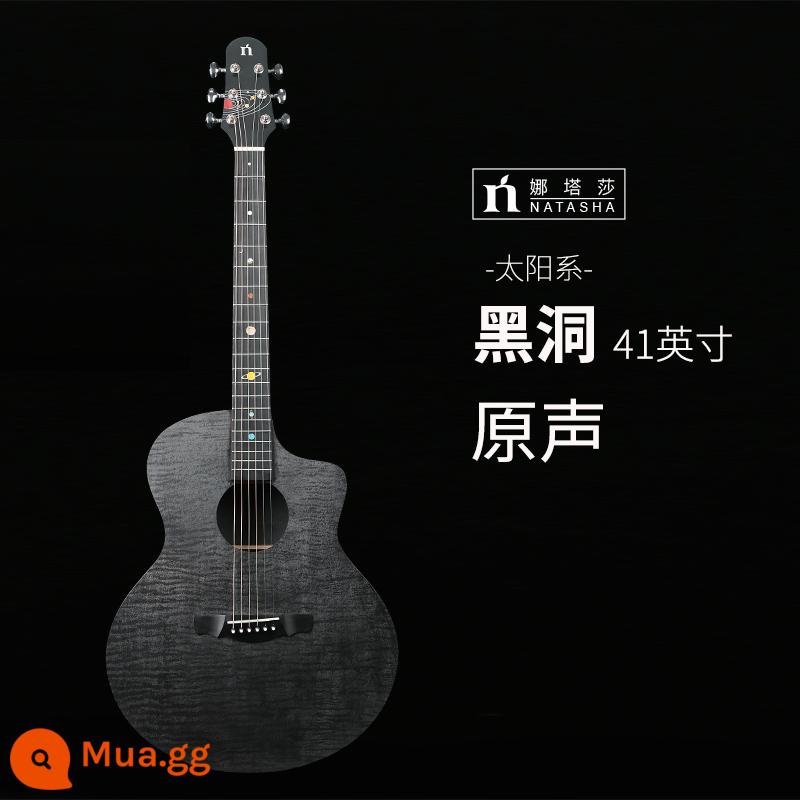 Natasha hệ mặt trời HPL veneer hố đen sao Thổ 36 inch 41 inch dân gian hộp điện guitar sinh viên nam nữ bắt đầu - Nhạc phim hố đen 41 inch