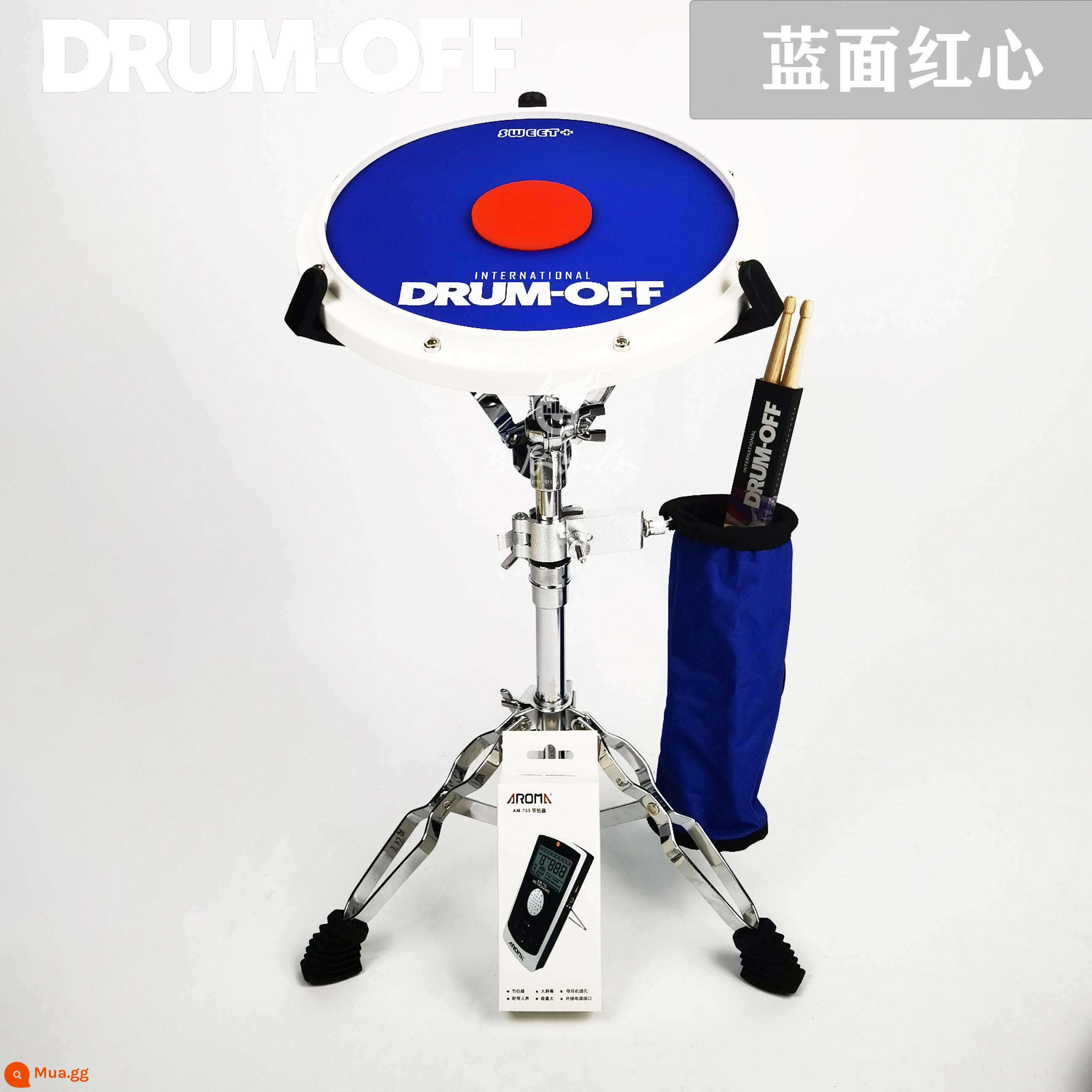 Trống Dumb Dump Trống Tốc độ Trống âm thanh đệm Bước Bước Trống Pinernal Set Set Drum Drum đệm - Blueprint Trái tim đỏ + Chân trống snare + Thùng dùi trống + Máy đếm nhịp