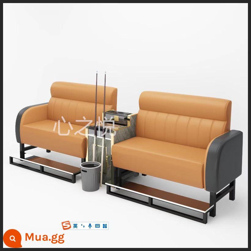 Bàn ghế bi-a mới ghế sofa bi-a ghế bi-a hội trường bi-a ghế đặc biệt ghế xem nhà sản xuất bàn ghế giải trí - Đệm xốp da nappa sang trọng màu cam